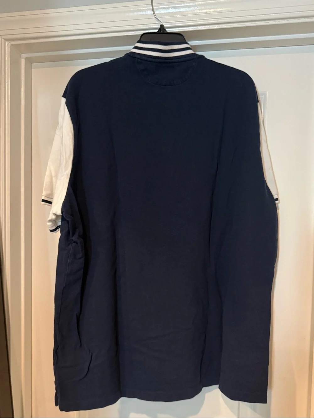 Ralph Lauren Navy and White Polo Bears Rugby Shirt